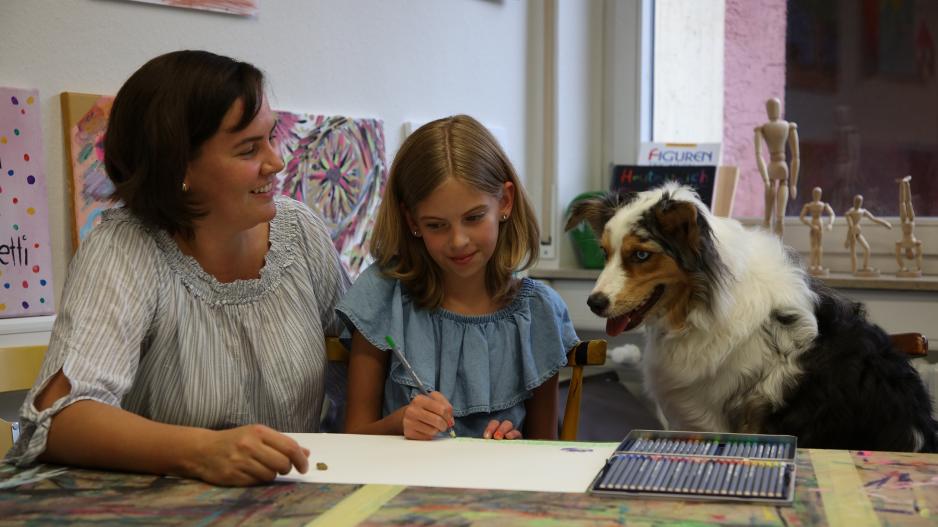 Tiergestützte Kunsttherapie